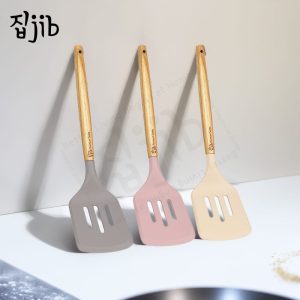 JIB Premium Silicone Slotted Spatula Café Edition