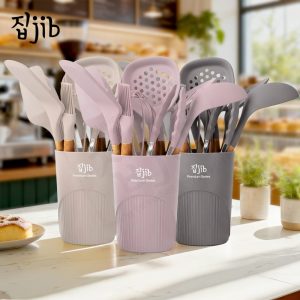 JIB Premium Silicone Utensil Set Cafe Edition / Spatula Set 12 pcs