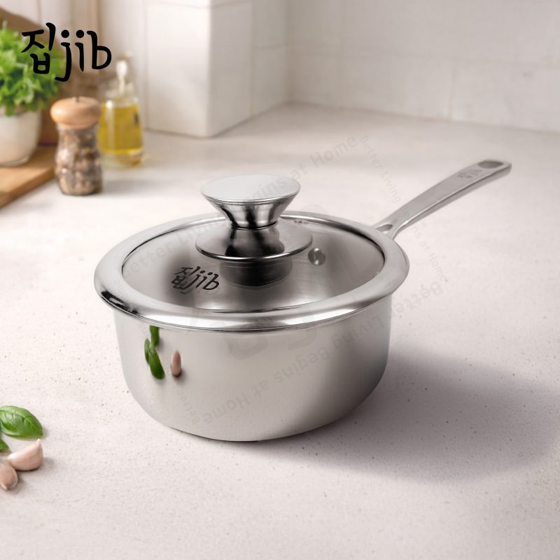 JIB Mini Saucepan Stainless Steel SUS 316L / Panci Susu Tutup Kaca